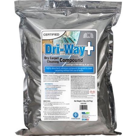 HOSPECO Nilodor Certified Dri-Way+ Compound, Two 5 Lbs. Container, Light Citrus Scent, Brown C260-005